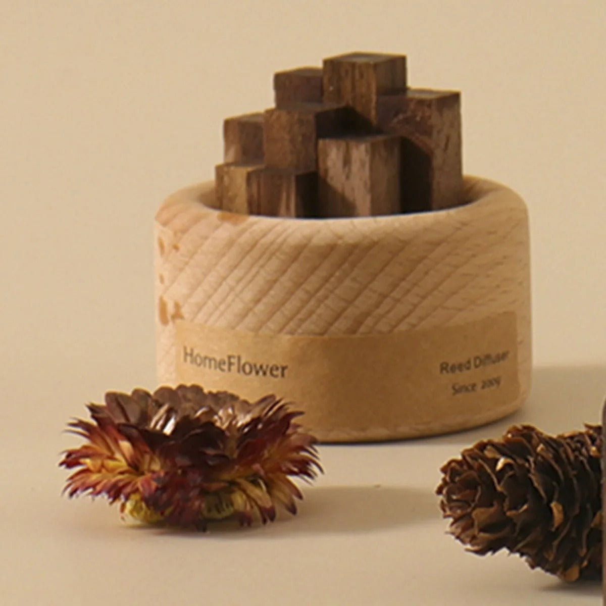 Natural Fragrance Diffuser | Solid Wood