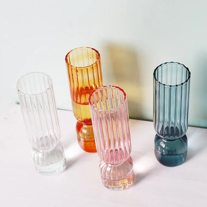 Colorful Riffled Vase | Nordic Design