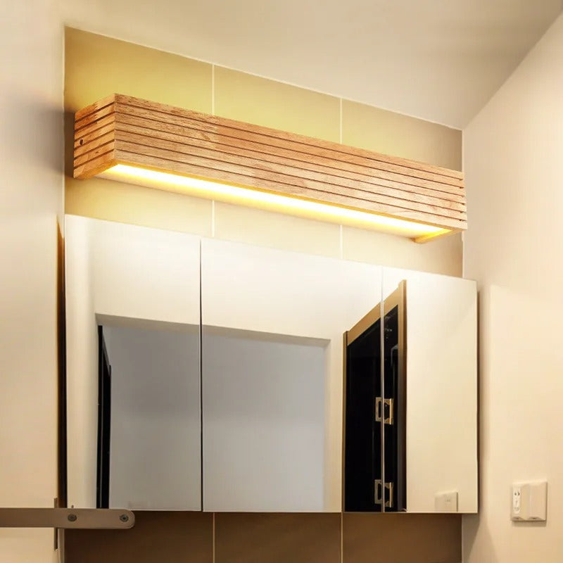 Modern Corridor Wall Lamp | Full Wood