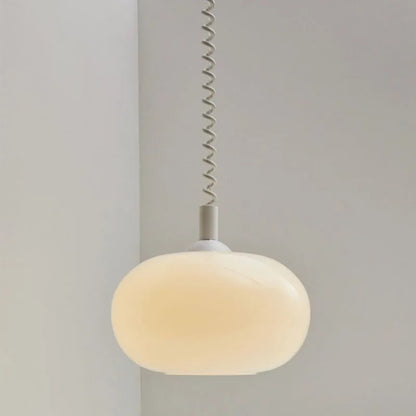 Lampa na przewód telefoniczny Bauhaus | Szkło