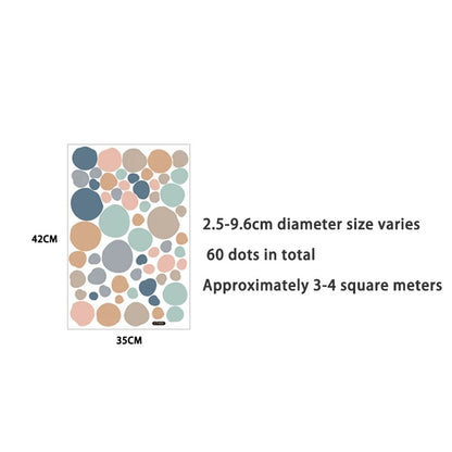 Šarene zidne naljepnice Točke | Nordijski dizajn