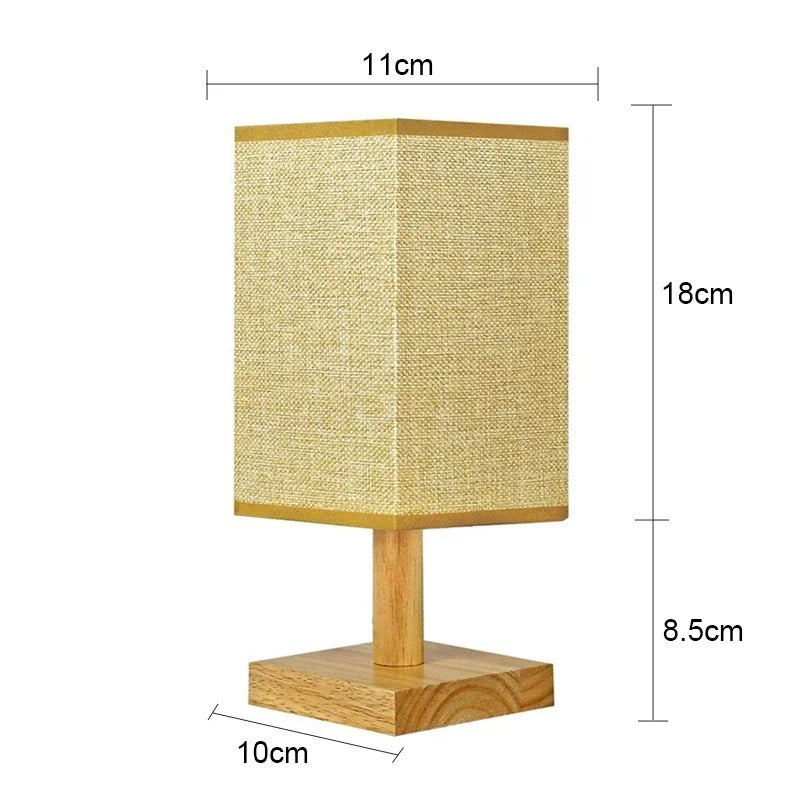 Classic American Table Lamp | Wood & Linen