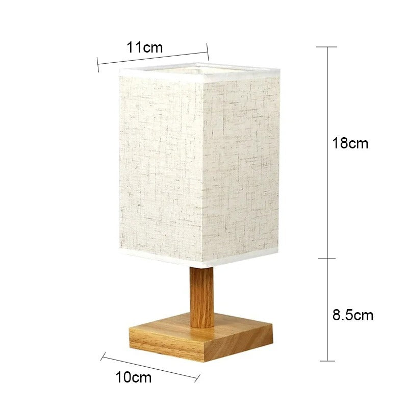 Classic American Table Lamp | Wood & Linen