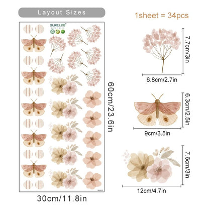 Floral Wall Stickers | Nordic Design