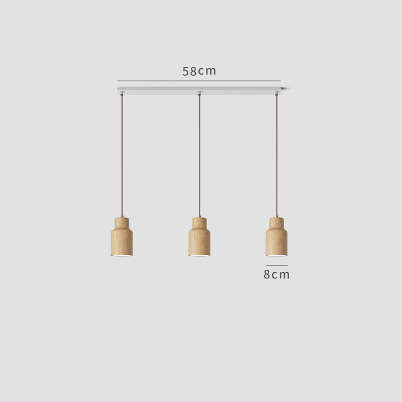 Small Pendant Light | Solid Ash Wood - JUGLANA