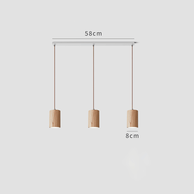 Small Pendant Light | Solid Ash Wood - JUGLANA