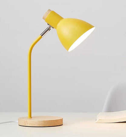 Minimalistic Table Lamp | Wood, Iron - JUGLANA