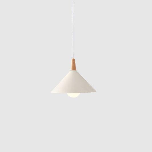 Minimalistic Umbrella Lamp | Wood & Metal - JUGLANA