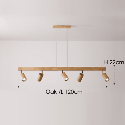 Minimalistic Wood Spotlight | Adjustable Ceiling Lamp - JUGLANA