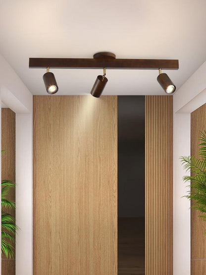 Minimalistic Wood Spotlight | Adjustable Ceiling Lamp - JUGLANA