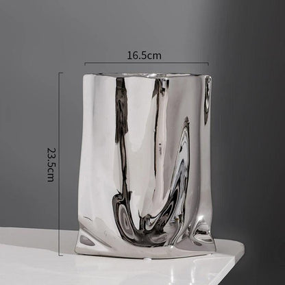 Modern Bag Vase | Ceramic - JUGLANA