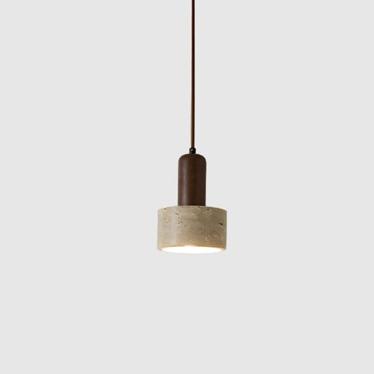 Modern Natural Pendant Light | Wood & Stone, Cord Cable - JUGLANA