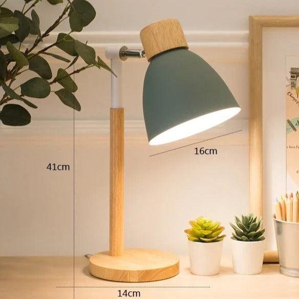 Nordic Table Lamp | Wood, Iron - JUGLANA
