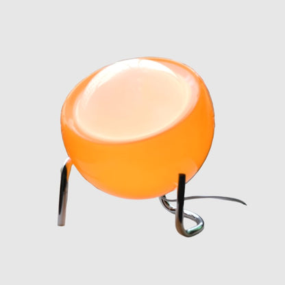 Retro stolní lampa | Plné sklo, design Bauhaus
