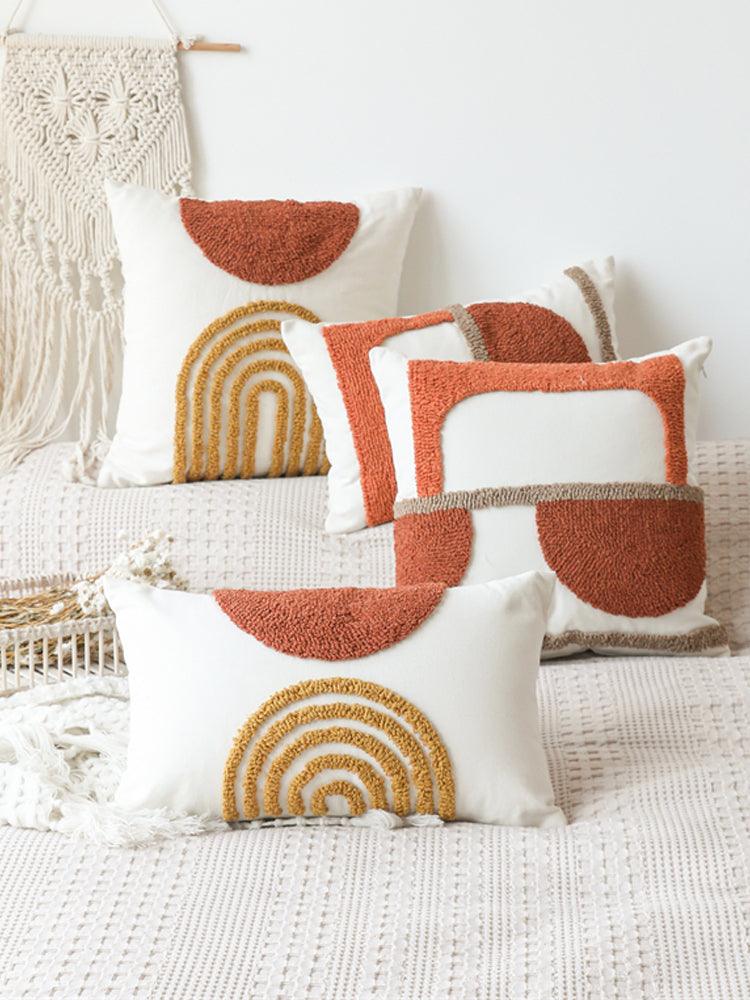 Tufted Autumn Pillowcase | Organic Linen & Cotton - JUGLANA