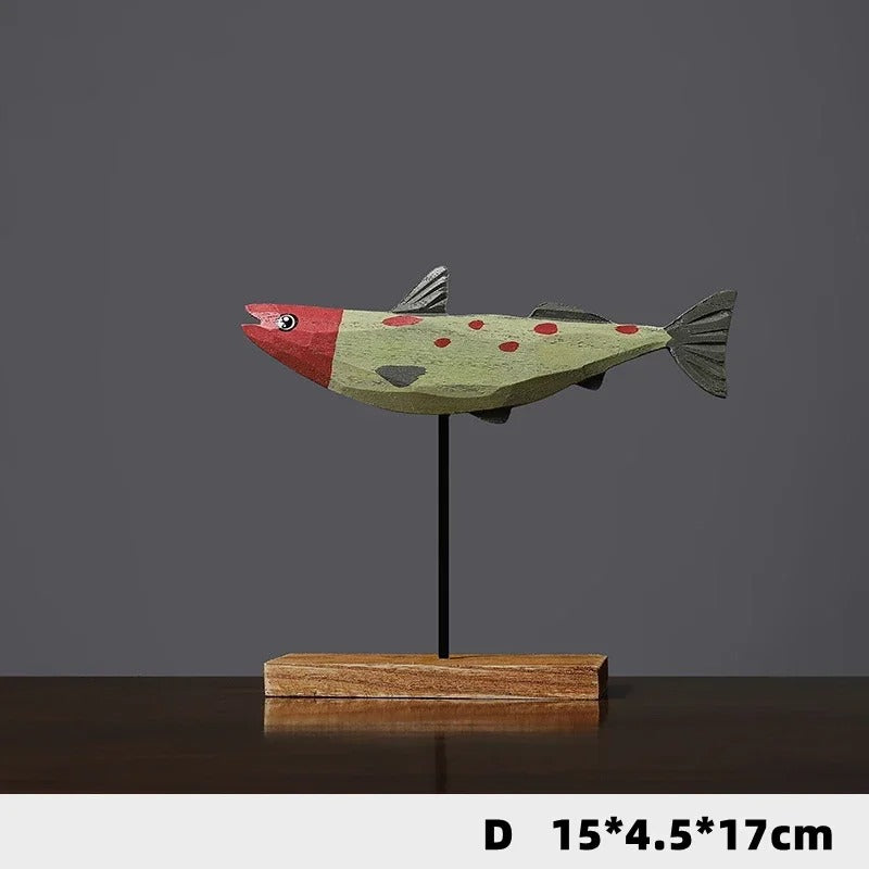 Modèle de poisson décoratif | Bois