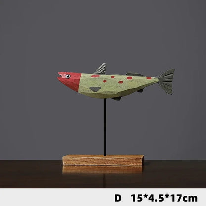 Modèle de poisson décoratif | Bois