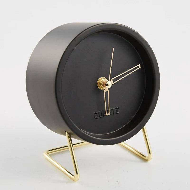 Nordic Table Clock | Quartz & Metal
