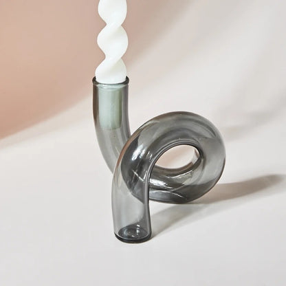 Curved Tube Vase | Abstract Design