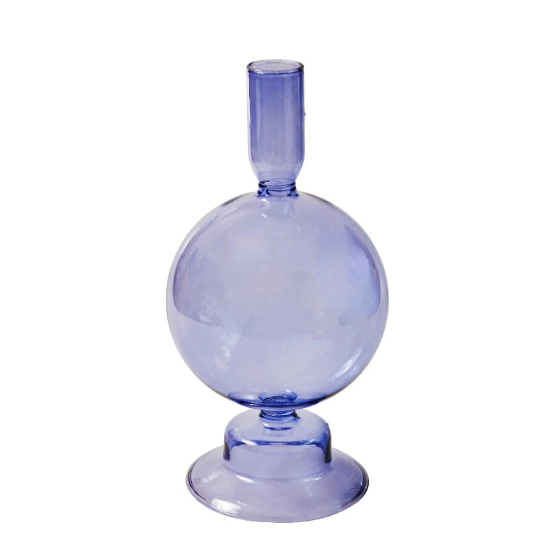 Bunter Floriddle Kerzenhalter | Glas