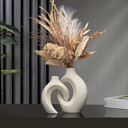 Nordic Hollow Case | Vase Set, Full Keramik