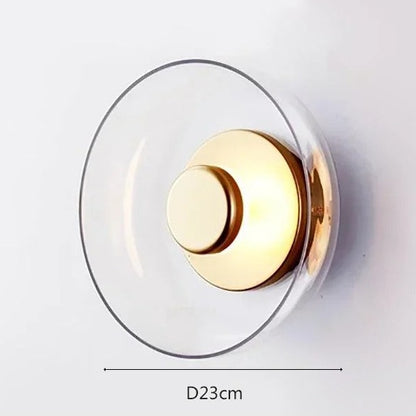Moderne luksuriøs væglampe | Glas & Metal