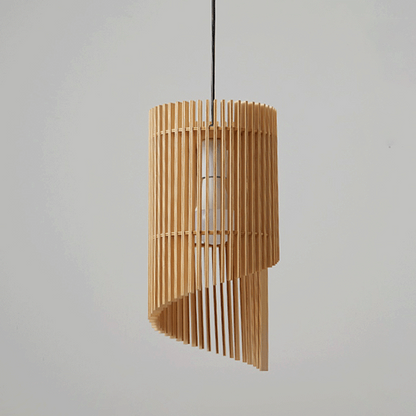 Wood Chime Pendant Light | Burlywood - JUGLANA